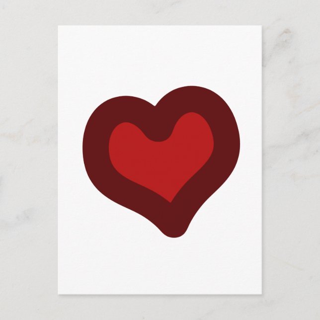 Lovely Heart Postcard (Front)
