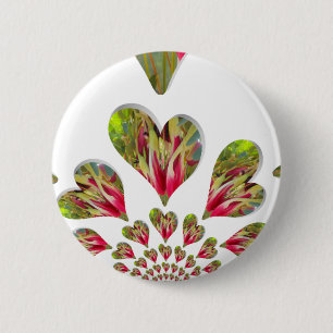 Lovely Hearts Humanitarian Day The World Needs Lov 6 Cm Round Badge