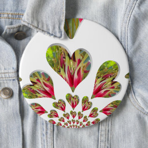 Lovely Hearts Humanitarian Day The World Needs Lov 6 Cm Round Badge