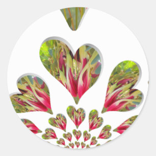 Lovely Hearts Humanitarian Day The World Needs Lov Classic Round Sticker