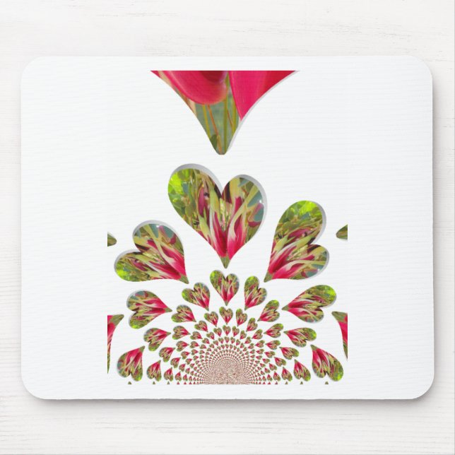 Lovely Hearts Humanitarian Day The World Needs Lov Mouse Mat (Front)