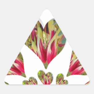 Lovely Hearts Humanitarian Day The World Needs Lov Triangle Sticker