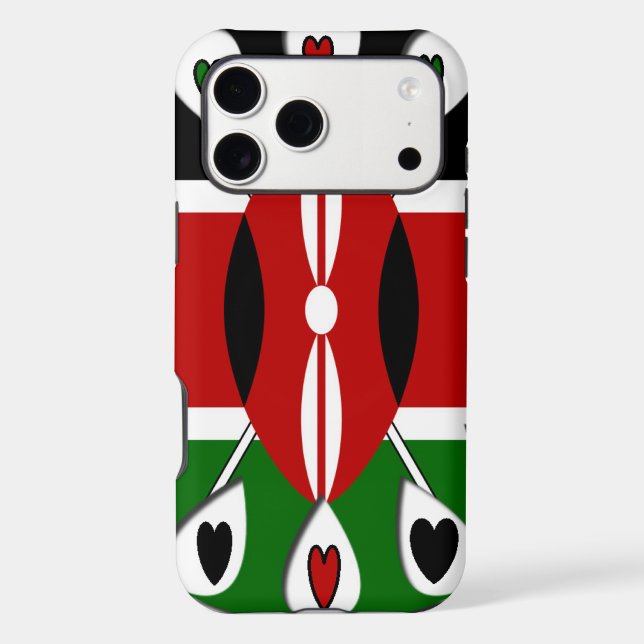 Lovely Hearts Kenya: Flag Art Motif (Back)