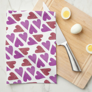 Lovely Hearts Kitchen Towel