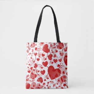 Lovely Hearts pattern VII + your ideas Tote Bag