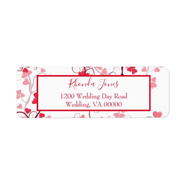 Lovely hearts red and white (Front)