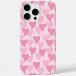 Lovely Hearts Seamless Pattern iPhone 16 Pro Max Case