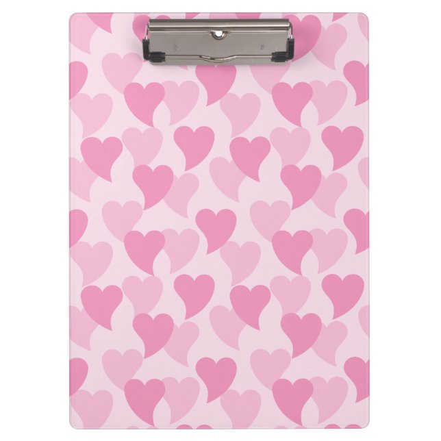 Lovely Hearts Seamless Pattern Clipboard (Front)