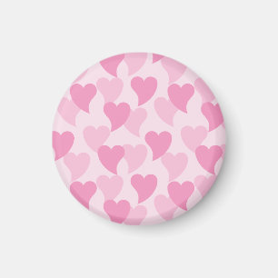 Lovely Hearts Seamless Pattern Magnet