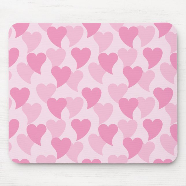 Lovely Hearts Seamless Pattern Mouse Mat (Front)