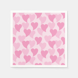Lovely Hearts Seamless Pattern Napkin