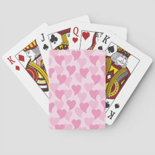 Lovely Hearts Seamless Pattern Playing Cards