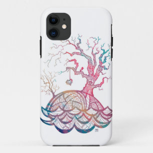 Lovely Hill Intricate Heart Tree illustration iPhone 11 Case