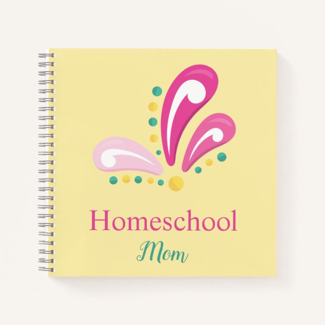 Lovely homeschool mum decorative notebook (Front)