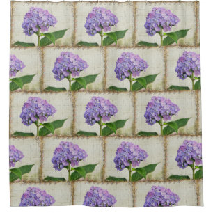 Lovely Hydrangea Blossoms Shower Curtain
