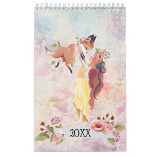 Lovely Illustrations Sweet Custom Calendar