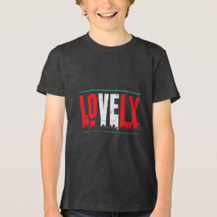 Lovely In a Bold Stylised Design Tri-Blend Shirt