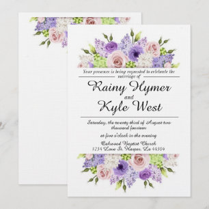 Lovely in Lavender Wedding Invitation