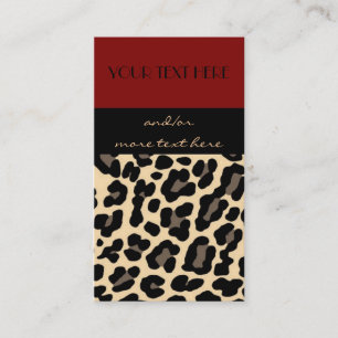 Lovely in Leopard Business Card