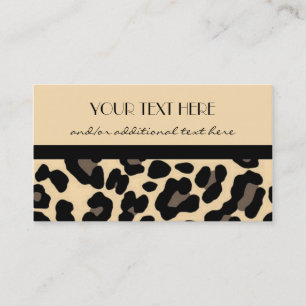Lovely in Leopard Business Card