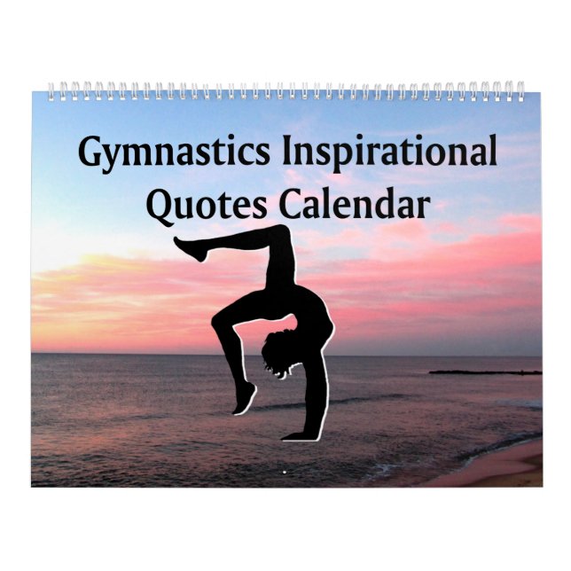 LOVELY INSPIRING GYMNASTICS QUOTE CALENDAR (Cover)