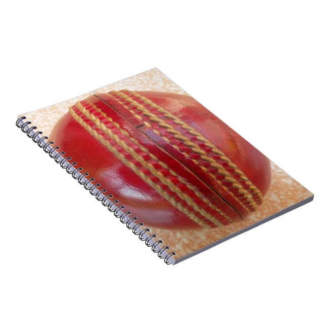 Lovely International Cricket Red Leather Ball Notebook (Right Side)
