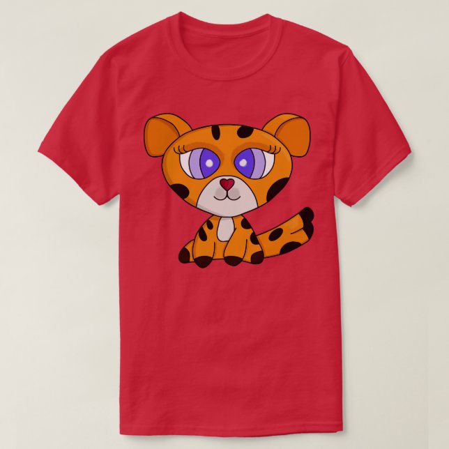 Lovely Jaguatirica Ocelot Animal T-Shirt (Design Front)
