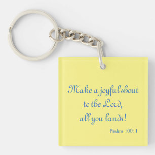 Lovely Joyful Shout Key Ring