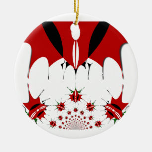 Lovely Kenya Flag. Ceramic Tree Decoration