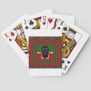 Lovely Kenyan Hearts flag Playing Cards