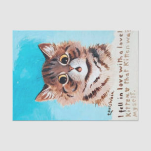 Lovely Kitten, Louis Wain Tissue Paper