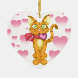Lovely Kitty Ceramic Tree Decoration