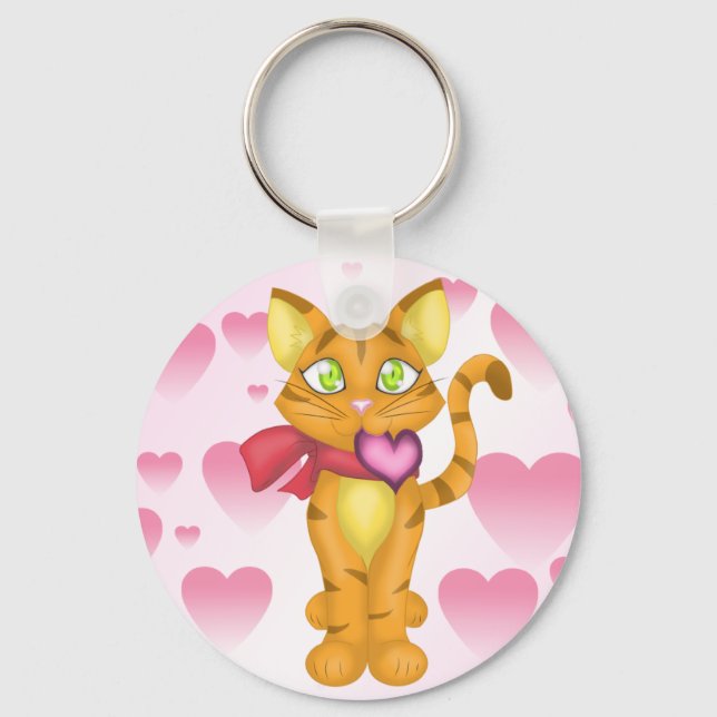 Lovely Kitty Key Ring (Front)