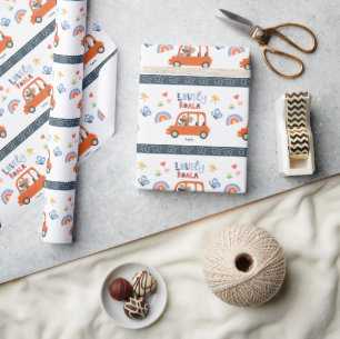 Lovely Koala Little Girl First Name Cute Animal Wrapping Paper