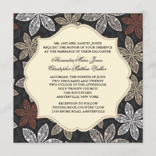 Lovely Lace Blooms Invitation