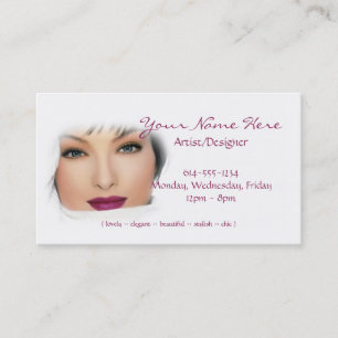 Lovely Lady Makeup/Nails/Beauty 2 Business Cards