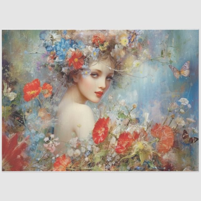 Lovely Lady  Tissue Paper (Front)