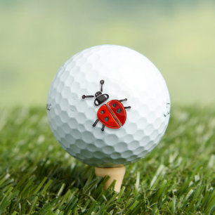 Lovely Ladybug   Golf Balls