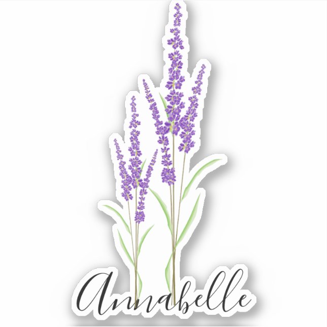Lovely Lavender Botanical | Custom Cut (Front)