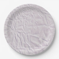 Lovely lavender paper plates with crinkled design