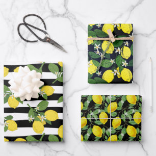 Lovely Lemon Pack Wrapping Paper Sheets
