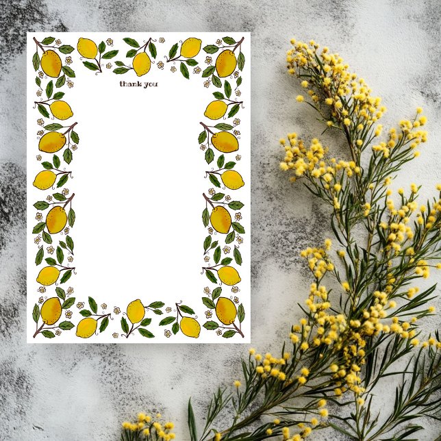 Lovely Lemons CUSTOM Summer BRIDAL SHOWER Thank You Card (Lovely Lemons CUSTOM Summer BRIDAL SHOWER Thank You Card
)