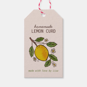 Lovely Lemons Homemade Treats Rustic Custom  Gift Tags