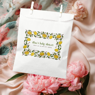 Lovely Lemons Rustic CUSTOM BABY SHOWER Favour Bags