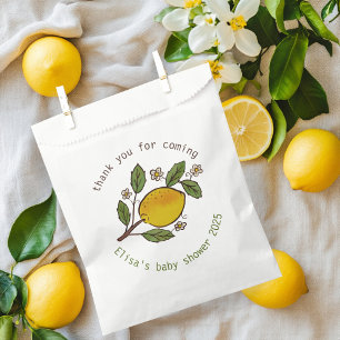 Lovely Lemons Rustic CUSTOM BABY SHOWER Favour Bags