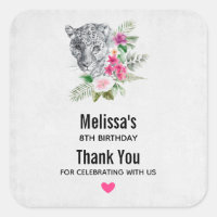 Lovely Leopard Head Portrait Watercolor Birthday