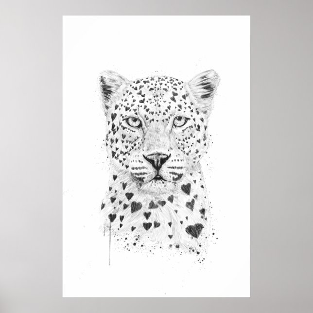 Lovely leopard poster (Front)