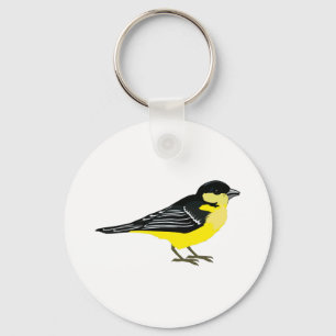 Lovely Lesser Goldfinch Key Ring