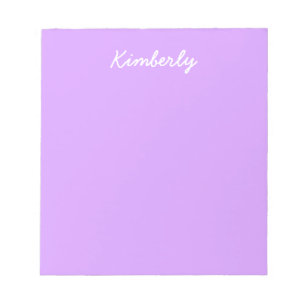 Lovely Lilac Solid Colour Notepad