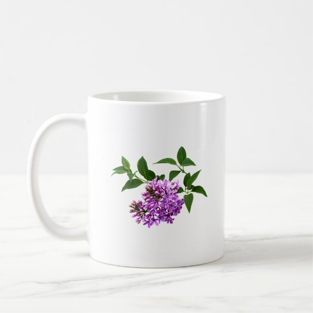 Lovely Lilacs Coffee Mug (Left)